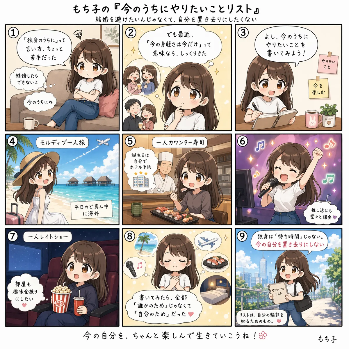 今のうちにやりたいことリスト(9コマ)